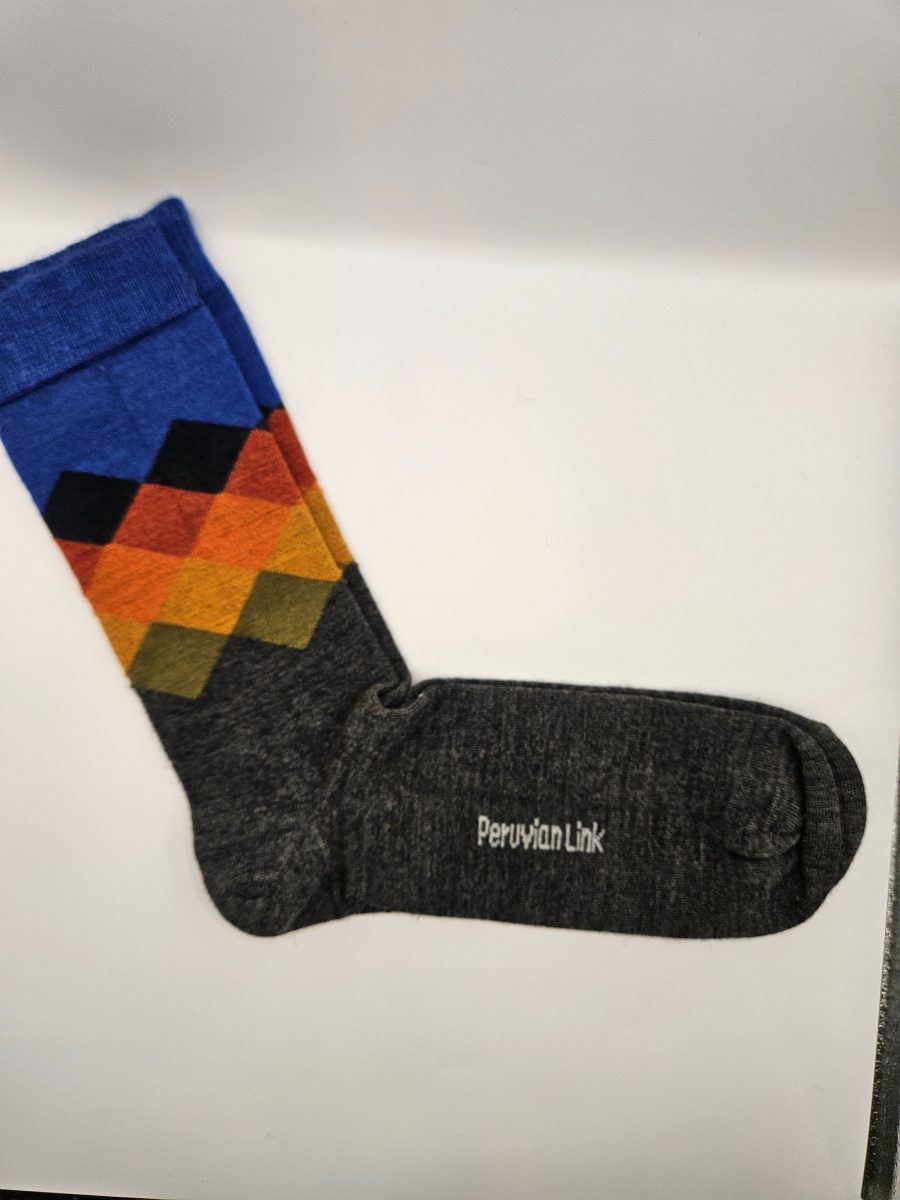 Sock, Alpaca, Harlequin