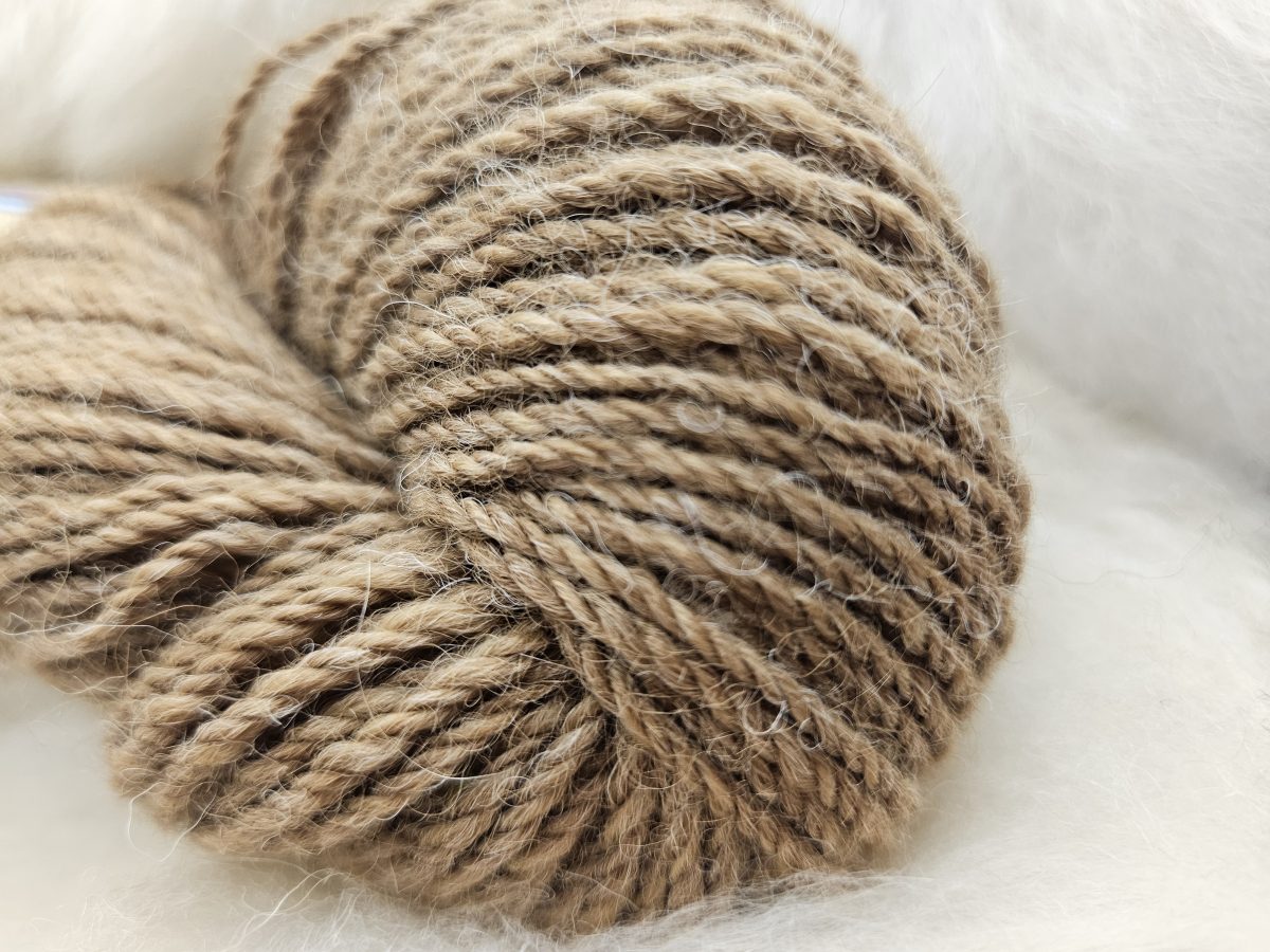YARN: DK Weight • 100% Alpaca • Naturally Colored Fawn