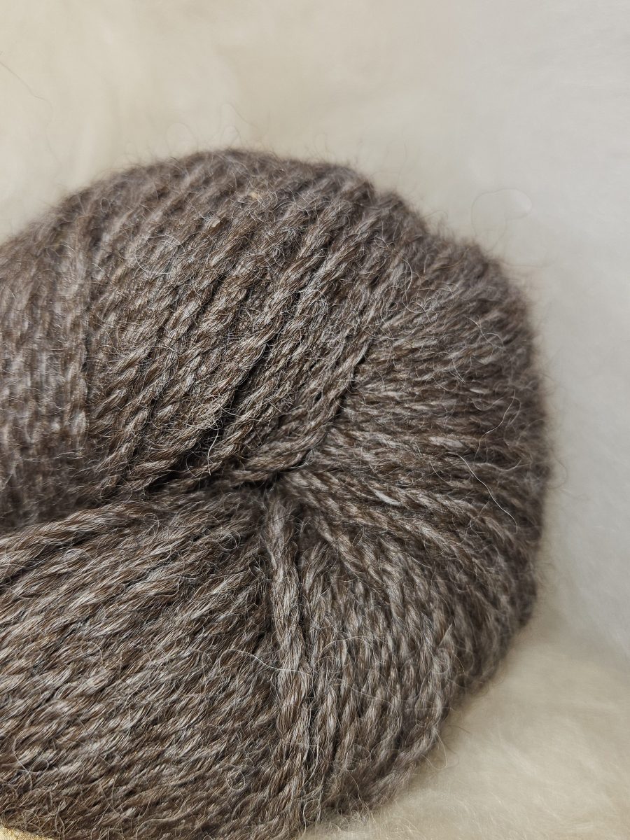 YARN: Bulky Weight • 100% Alpaca • Natural Rose Gray
